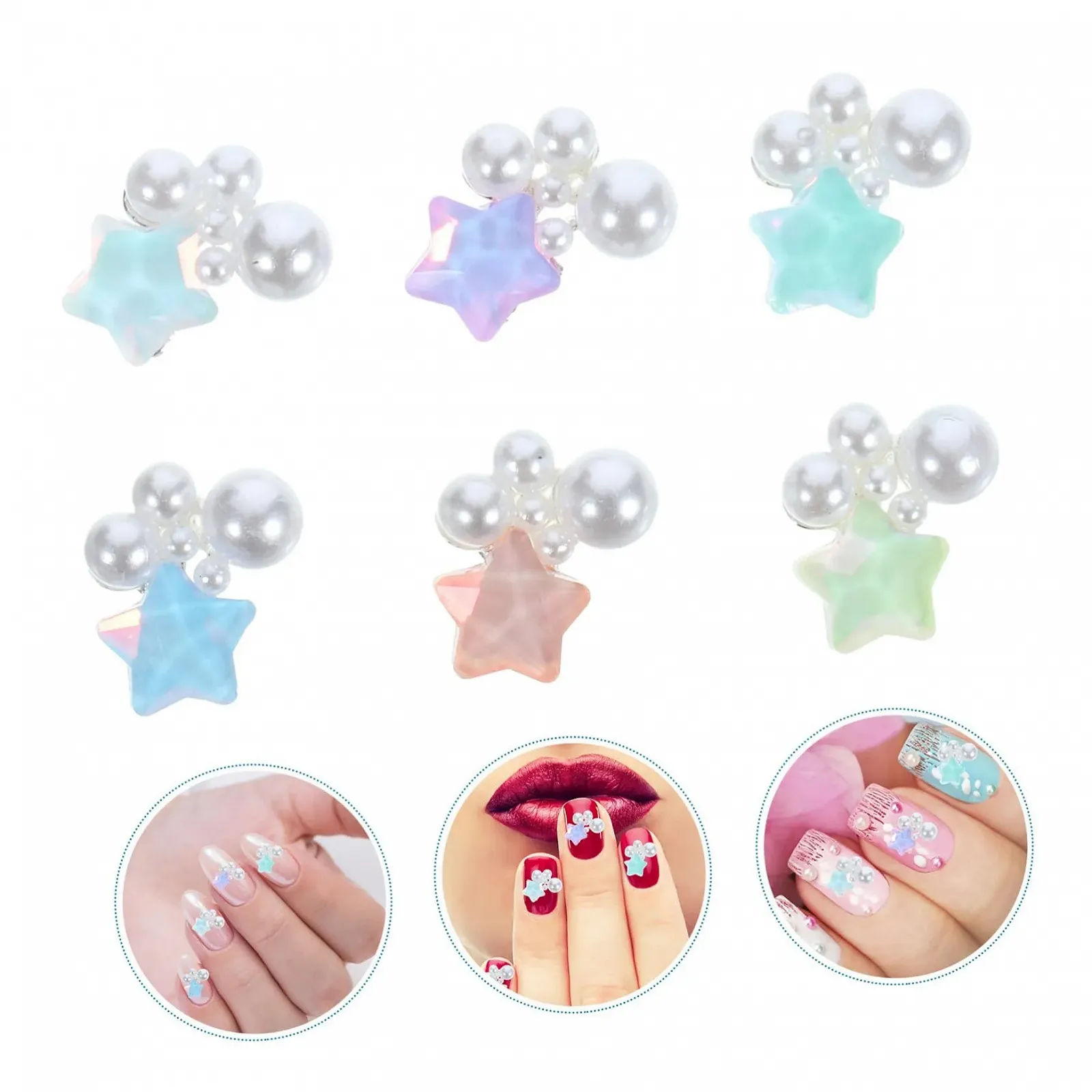 Підвіски для нігтів, намистини, прикраси, зірки, стрази для нігтів, підвіска для манікюру, дорогоцінні камені, фото №6