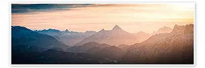 Постер Martin Wasilewski Alps Panorama with Watzmann 120 x 40 см - Фото 1