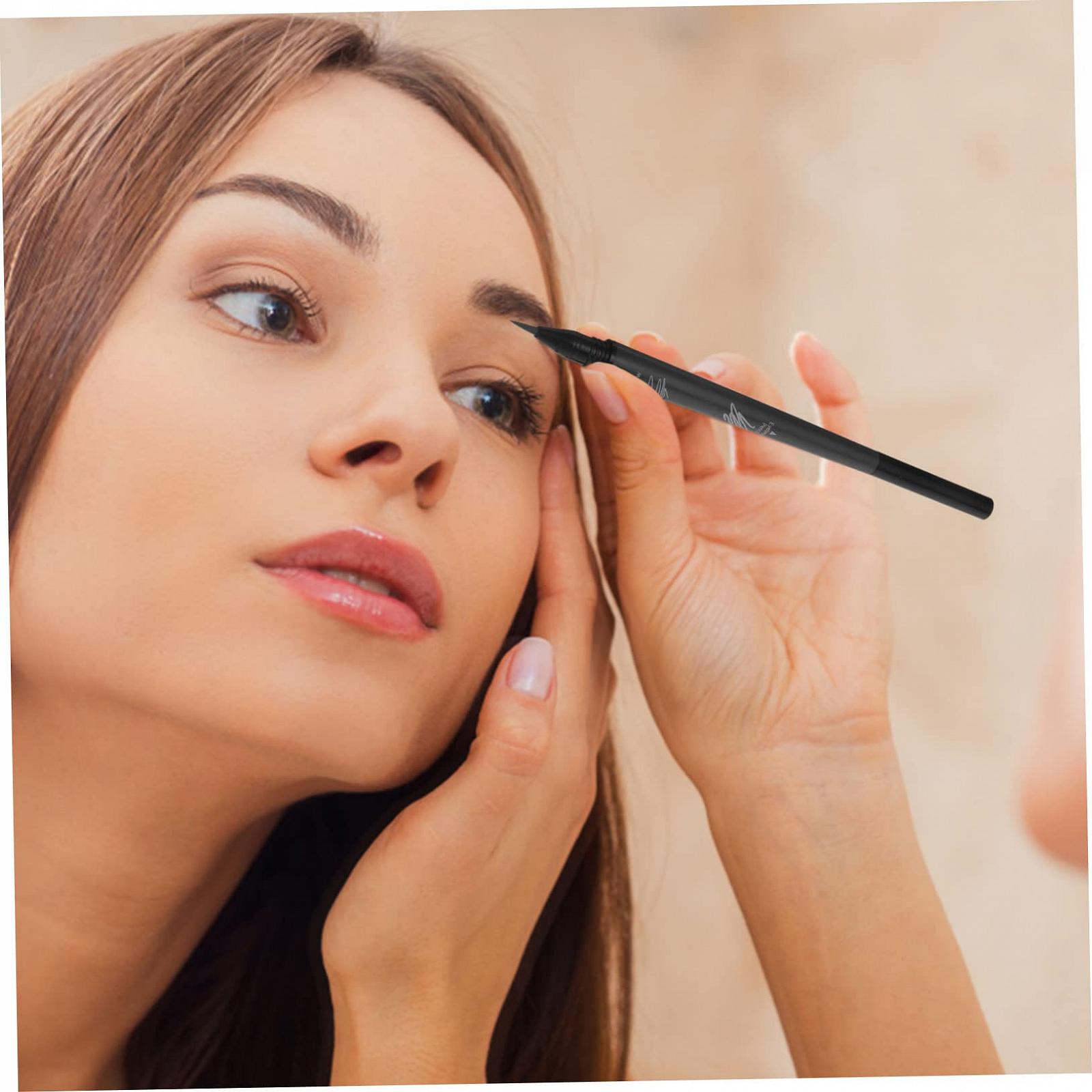 Карандаш для бровей HAPINARY Водостойкий Двухсторонний Темно-коричневый, фото №4