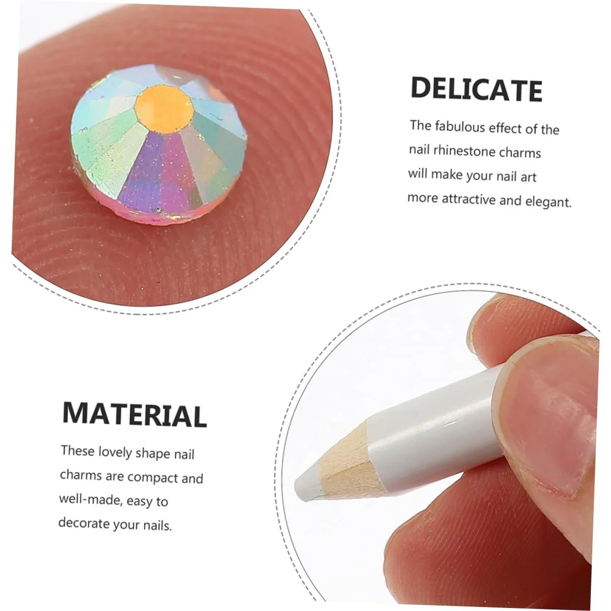Клей для страз FOMIYES Набор для лица 3D Блестки для ногтей Подвеска для ногтей Стекло, фото №9