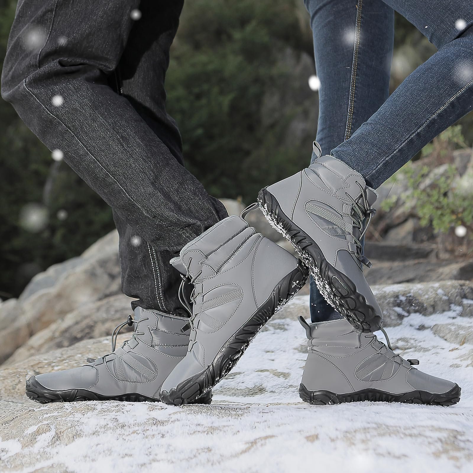 Ботинки зимние Payesrui Waterproof Unisex Легкие Нескользящие с теплой подкладкой для мужчин и женщин для трейлраннинга, фото №9