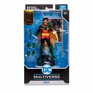 Рухома фігурка McFarlane DC Multiverse Робін Деміен Вейн Sculpture Classic Golden Label 18 см з оригінальним дизайном, льотною базою, колекційною карткою та аксесуарами synthetic.ua - Фото 1