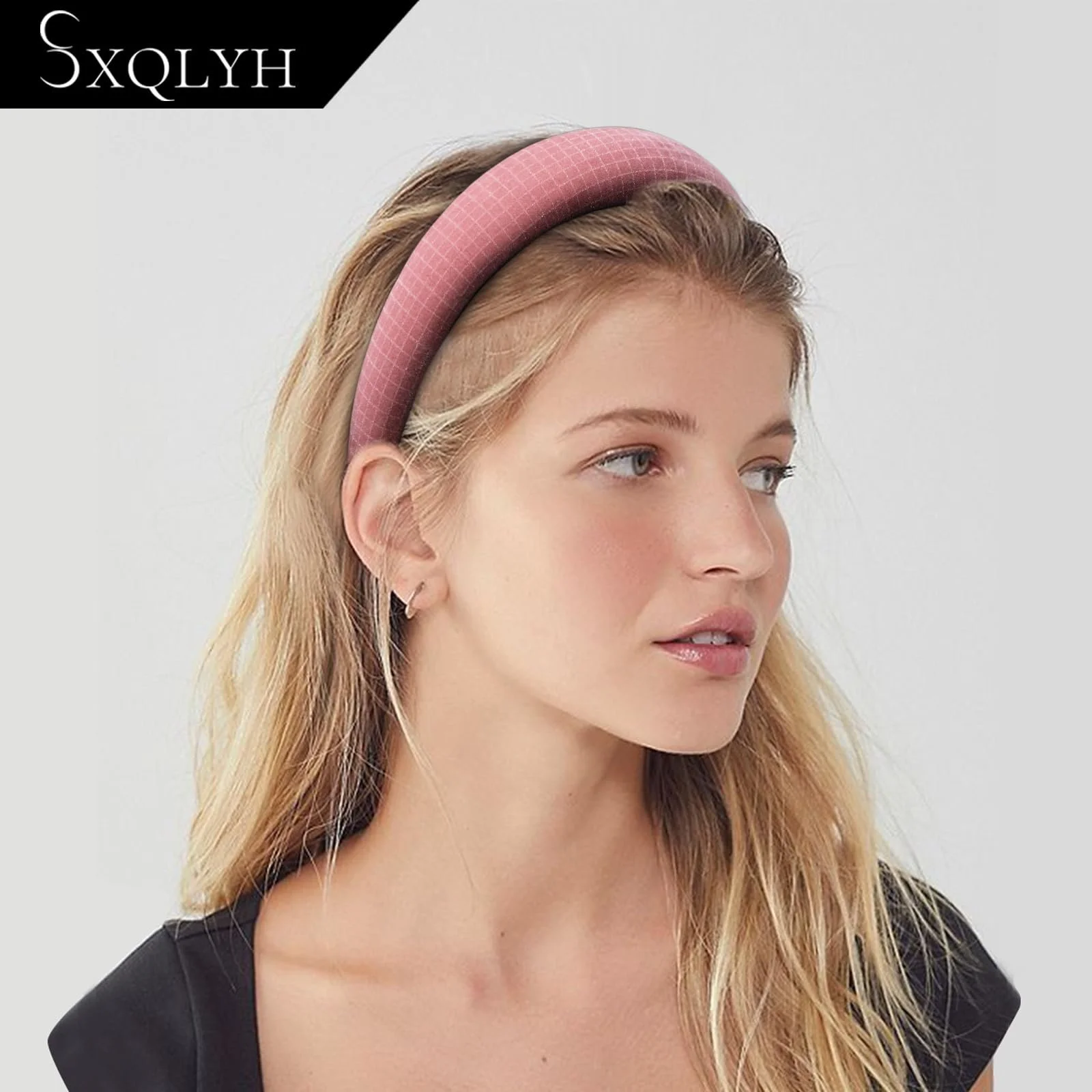 Обруч Оксамитовий М’який Рожевий, фото №5