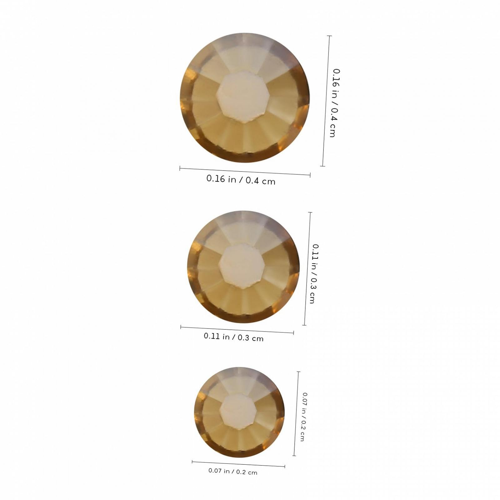 Стрази для нігтів Плоска задня частина Кришталеві, фото №5