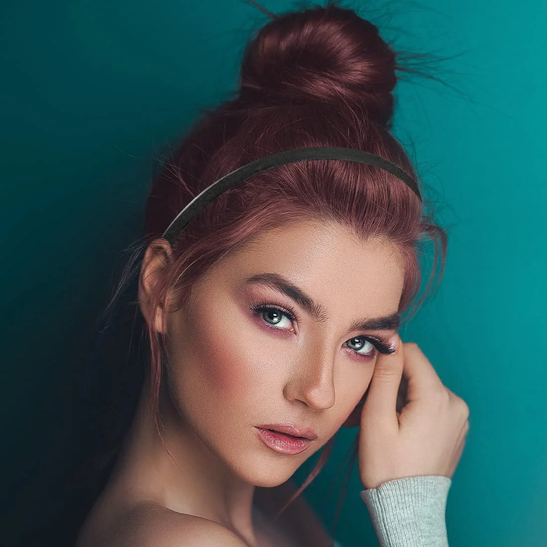 Обруч для Волосся Пластик 8 мм, 8 штук, фото №5