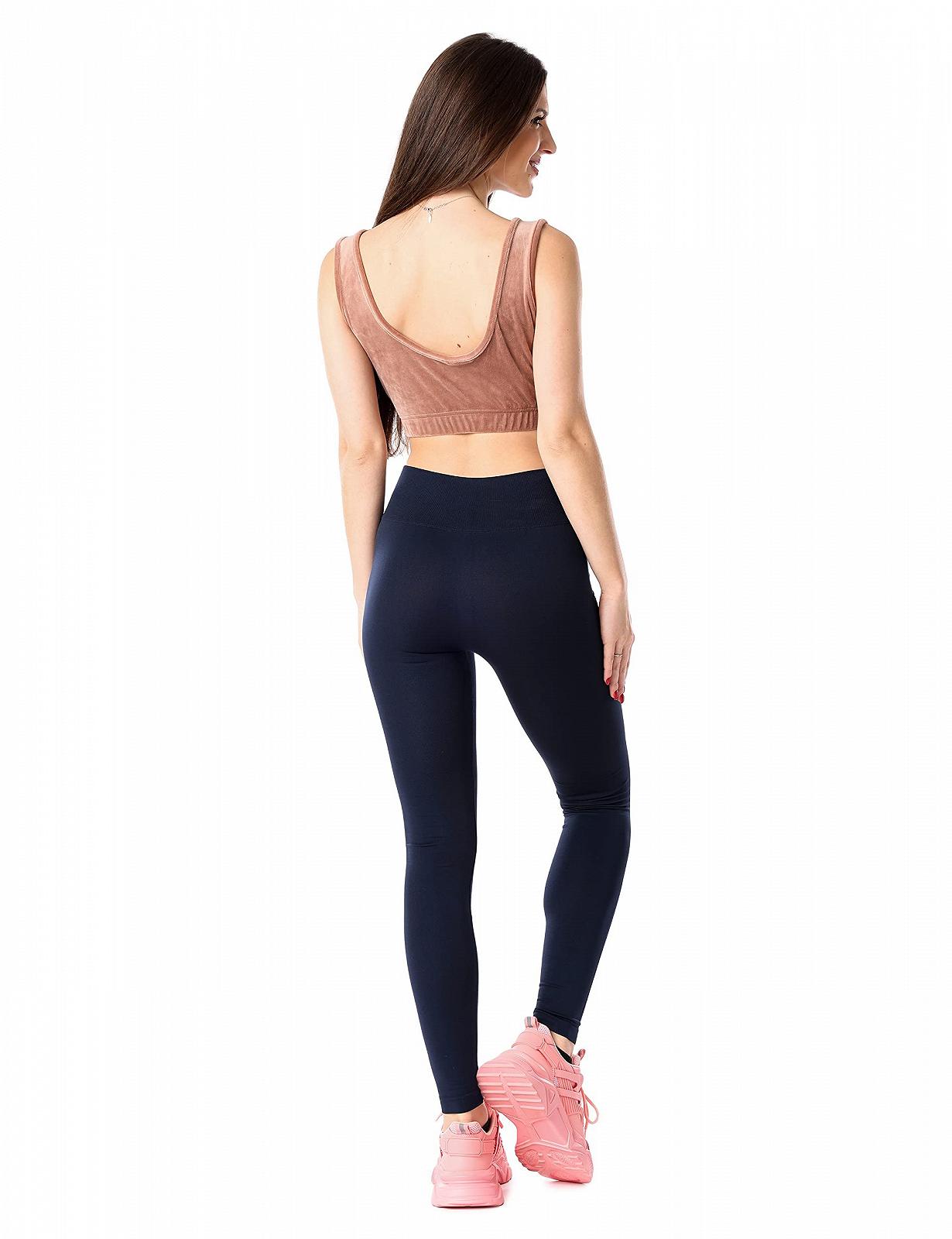 Бесшовные женские леггинсы Merry Style MSGI056 с широким комфортным поясом, фото №2