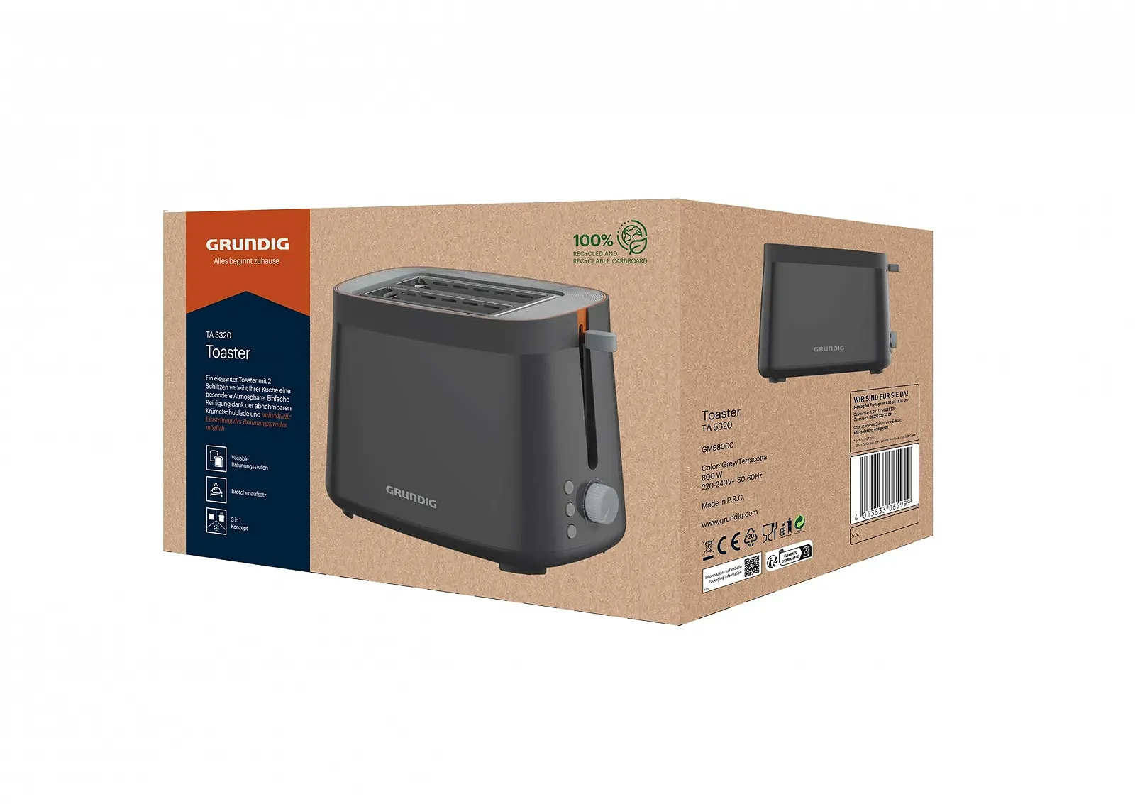 Тостер GRUNDIG GMS8000 Mix, фото №7