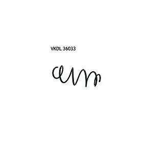 Пружина підвіски SKF VKDL 36033 для VOLVO, передня вісь - Фото 1