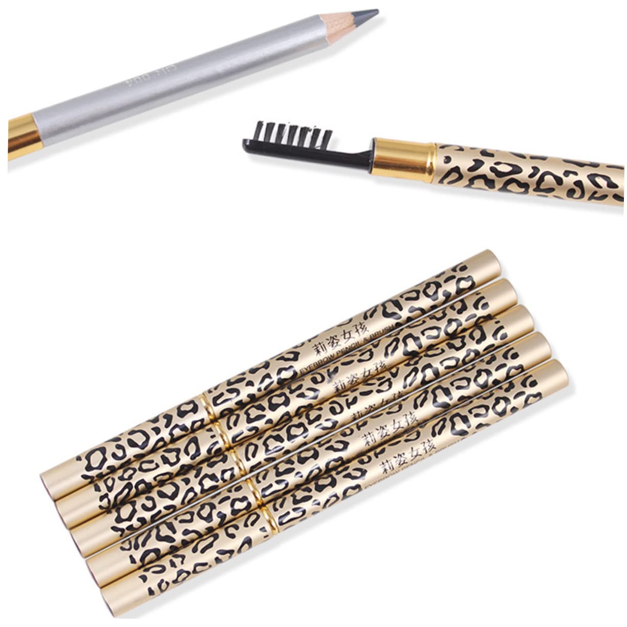 Карандаш для бровей HONMEET с двойной головкой коричневый, фото №2