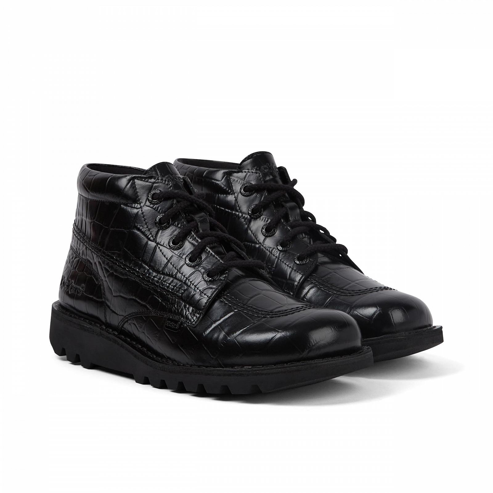 Ботинки Kickers Unisex Kick Hi Croc Кожаные Ботинки до Щиколотки, фото №4