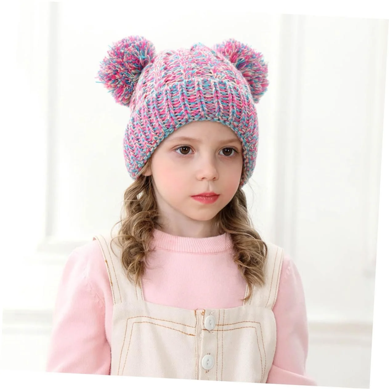 Вязана шапка CALLARON з помпоном для дівчинки, фото №8 Вязана шапка CALLARON з помпоном для дівчинки, фото №8