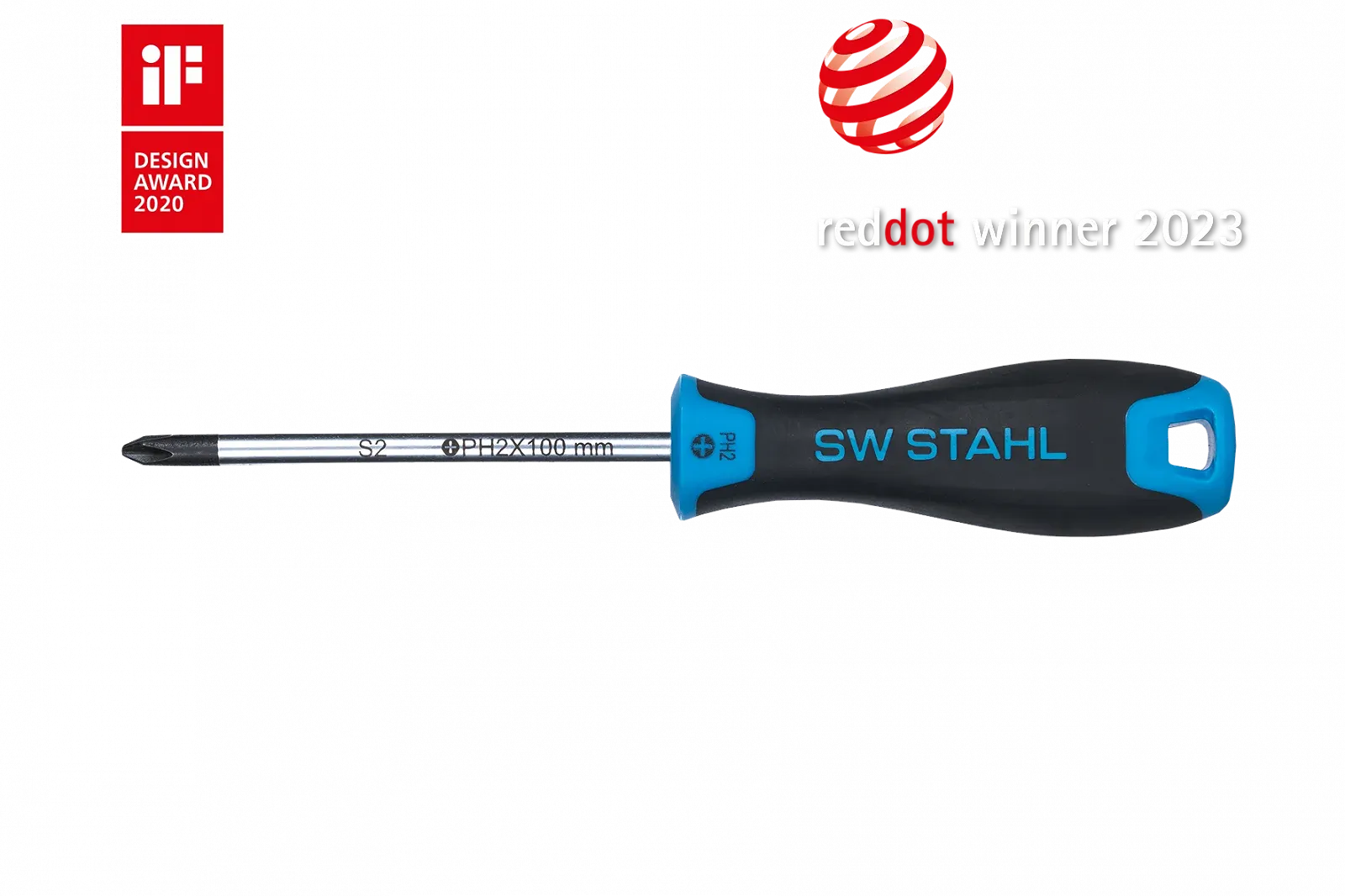 Отвертка SW-STAHL 32762SB, крестовая, PH2 x 100 мм, фото №1