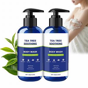 Гель для душу Заспокійливий та очищувальний З олією чайного дерева Зволожувальний 2 шт. - Фото 1