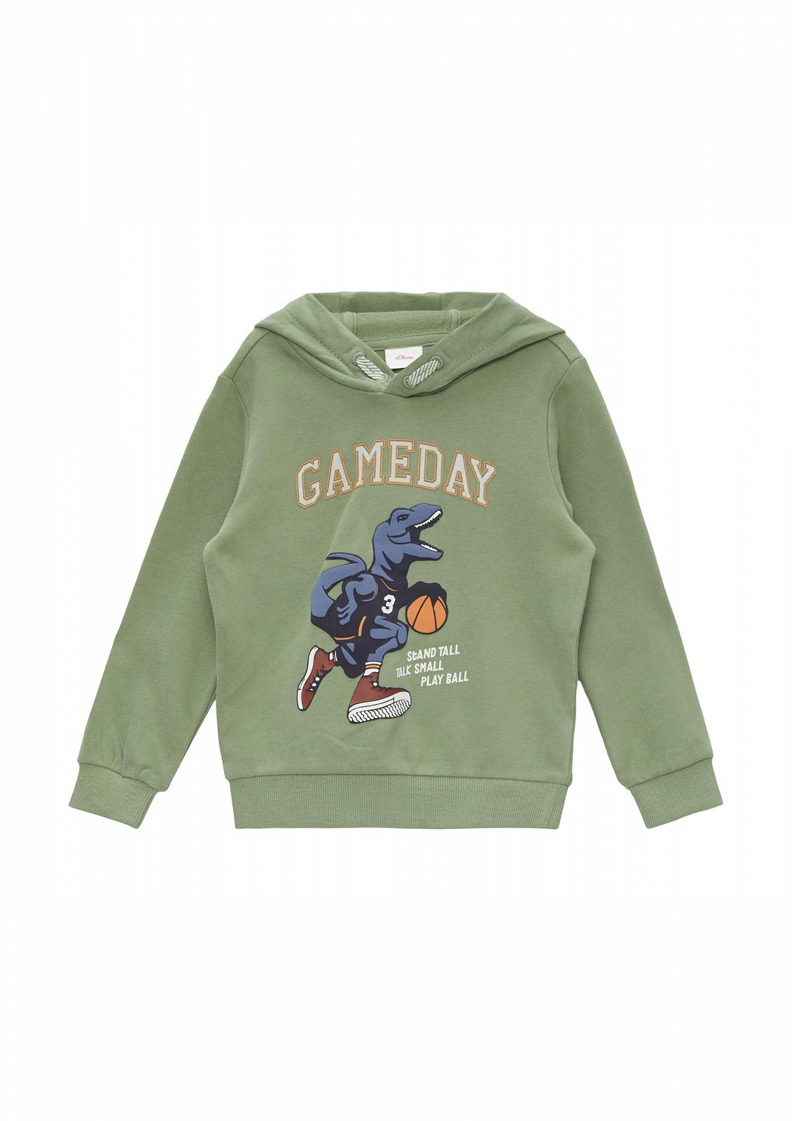 Толстовка з капюшоном s.Oliver з прогумованим принтом, фото №1