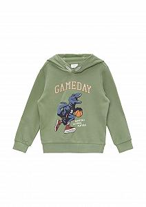 Толстовка с капюшоном s.Oliver с прорезиненным принтом - Фото 1