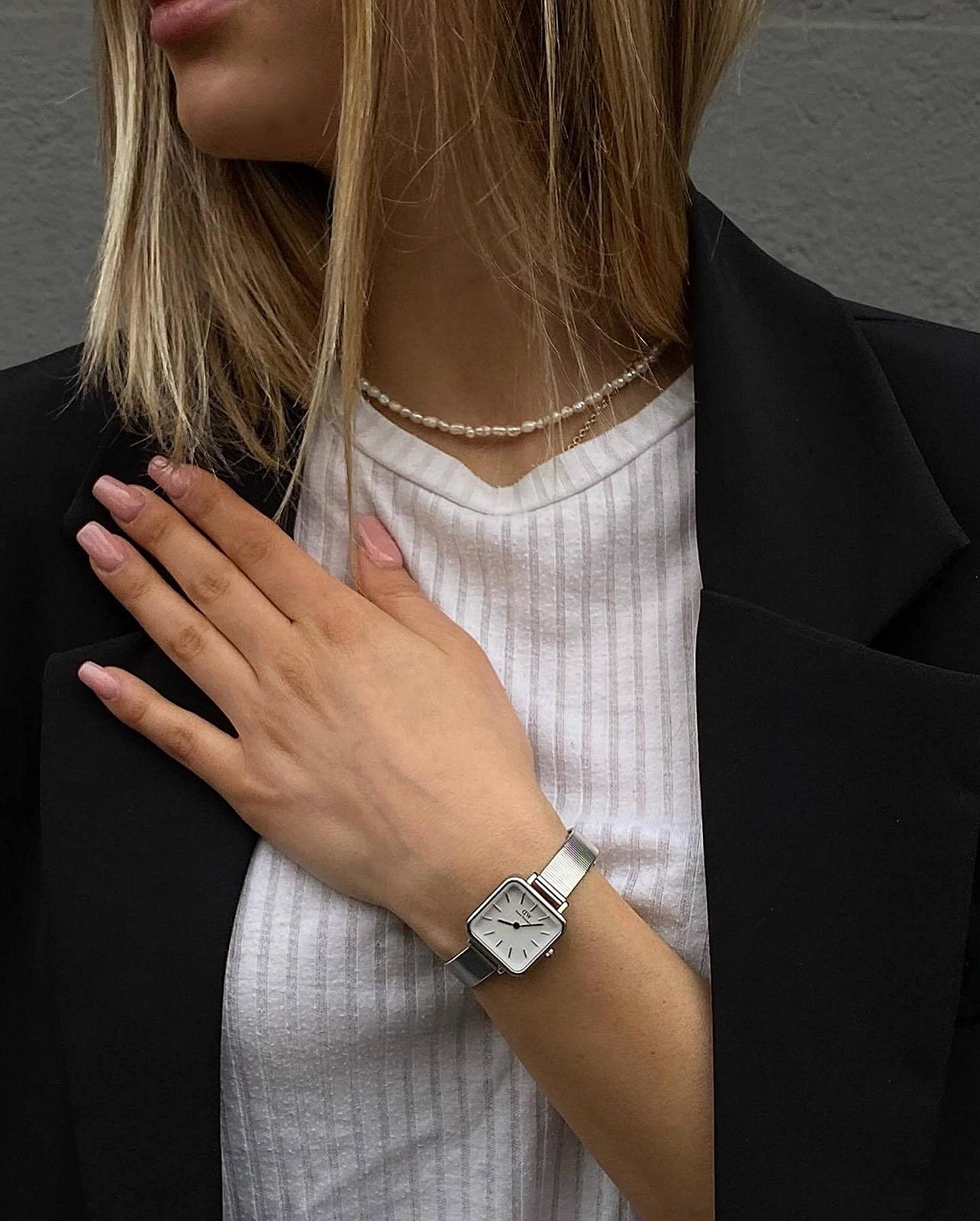 Часы Daniel Wellington Quadro Серебристый Нержавеющая сталь (316L), фото №7 Часы Daniel Wellington Quadro Серебристый Нержавеющая сталь (316L), фото №7