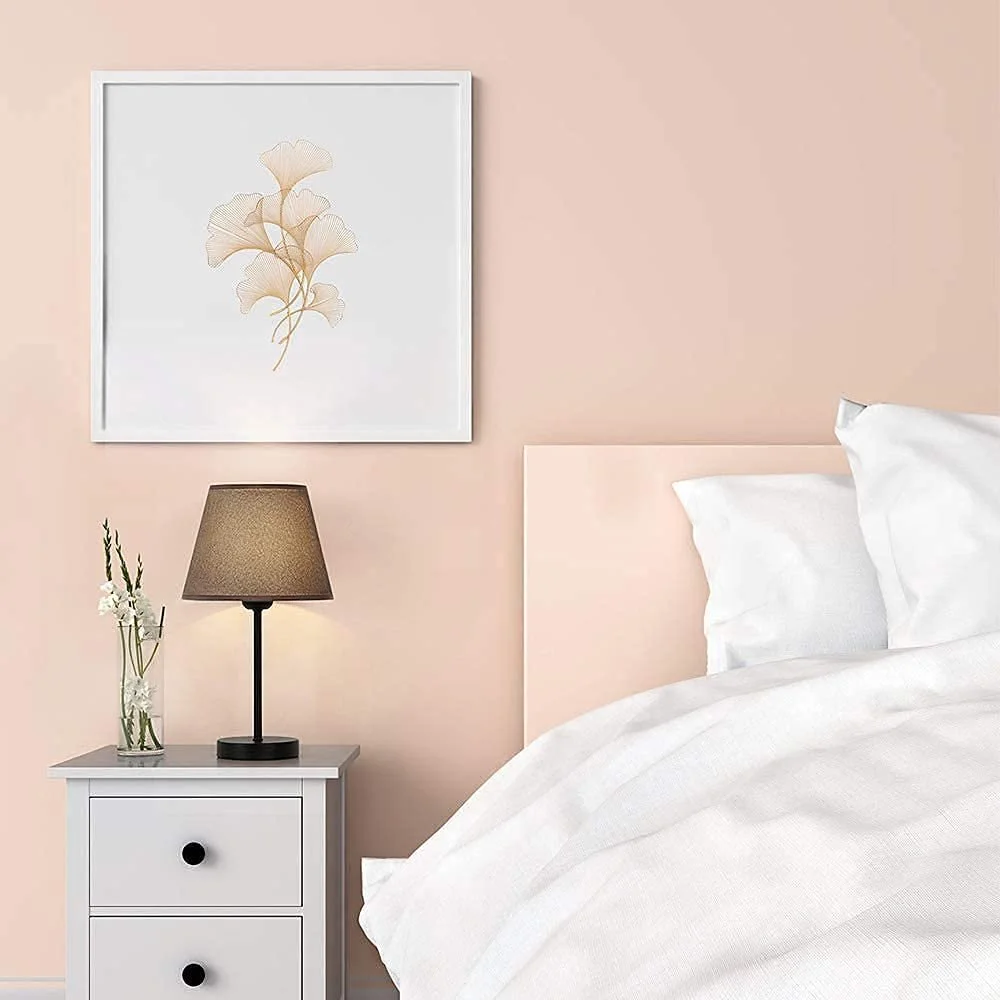 LED настільна лампа LIANTRAL Набір 2 шт. Металева основа Лляний абажур Сіра/Чорна, фото №5