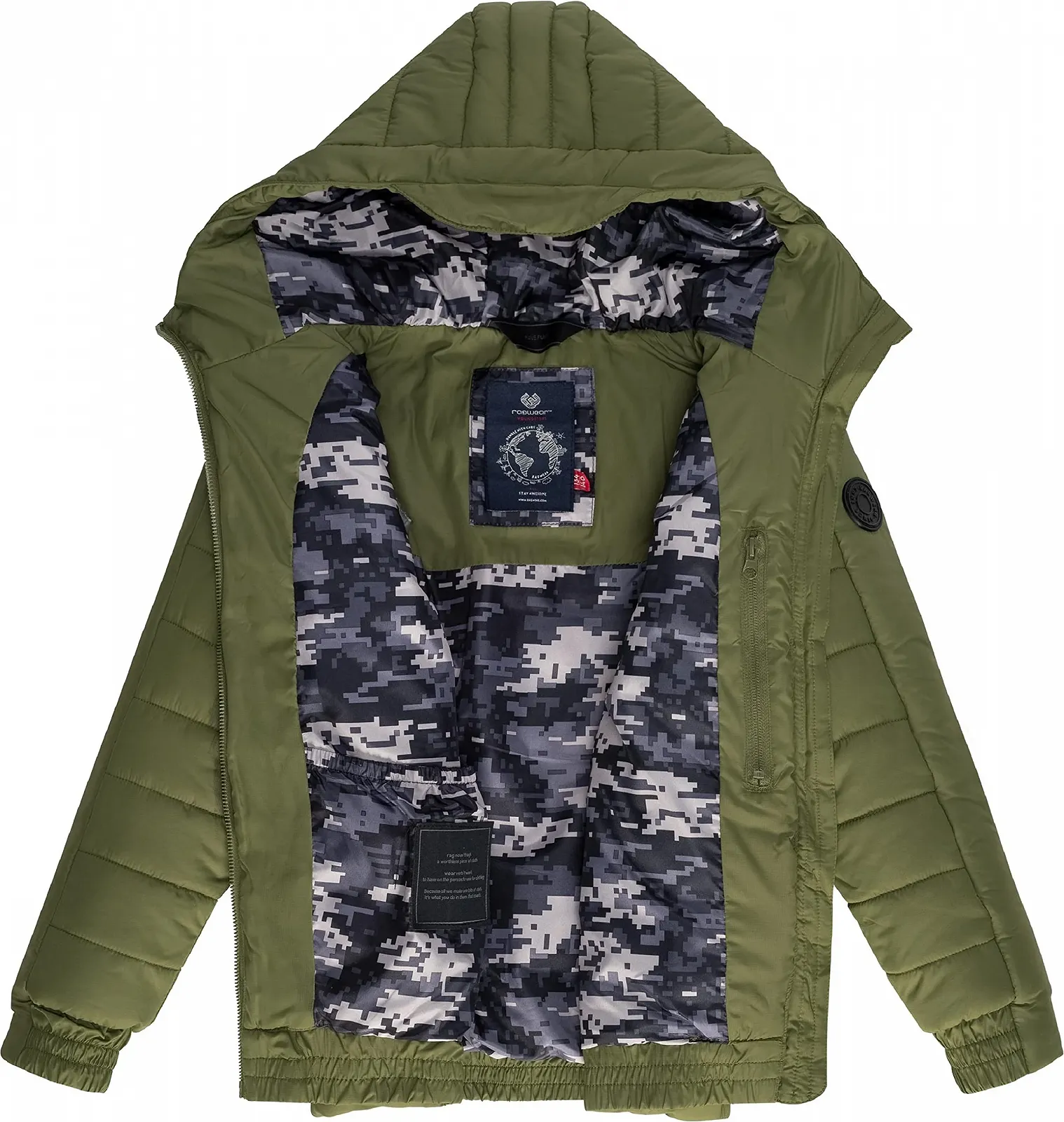 Тепла зимова куртка для хлопчиків з капюшоном Ragwear Coolio, фото №4