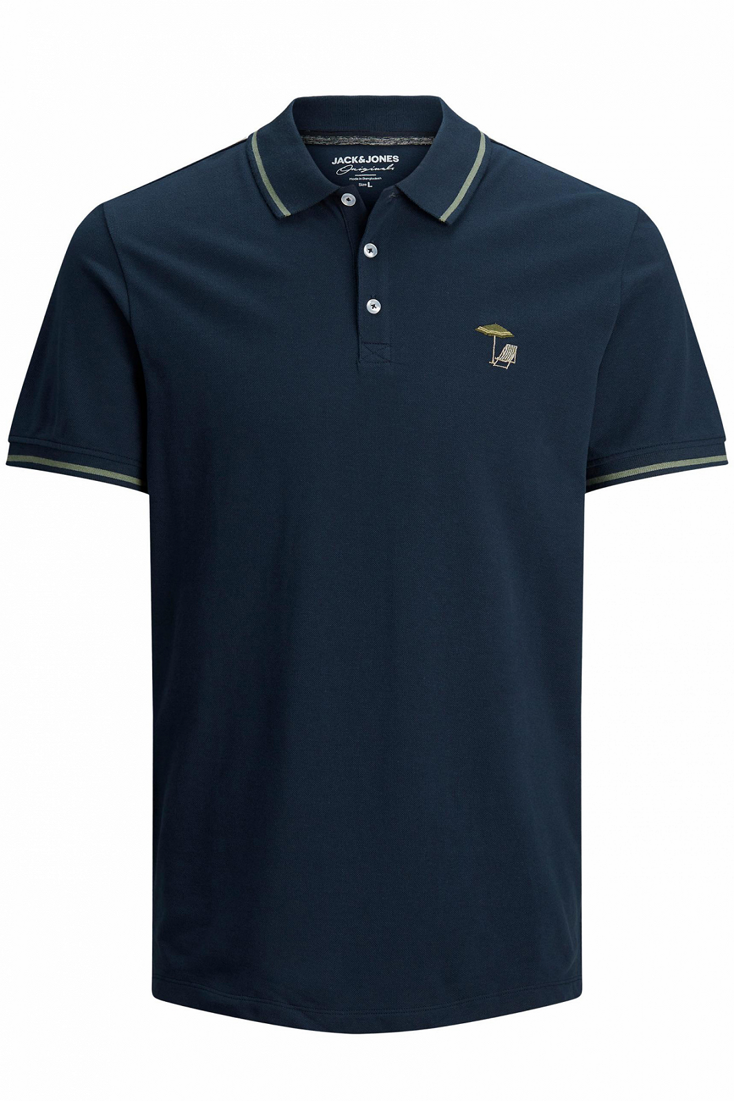 Поло JORPLAYA POLO SS 12188497  Blazer Jack&Jones Темно-синій S, фото №1