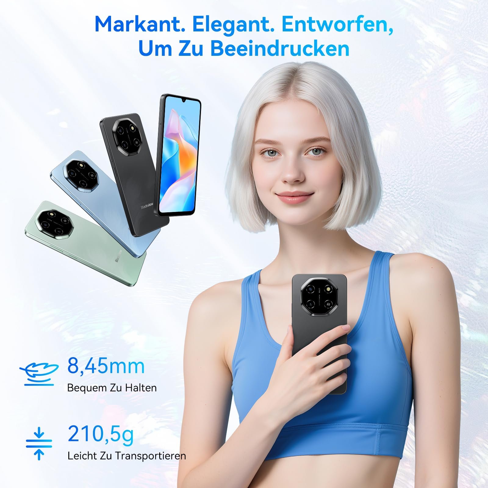 Смартфон Blackview Shark 6 AI 5G 12/128GB 6.88" 120Hz 5000mAh 18W 16MP 8MP NFC, фото №8 Смартфон Blackview Shark 6 AI 5G 12/128GB 6.88" 120Hz 5000mAh 18W 16MP 8MP NFC, фото №8
