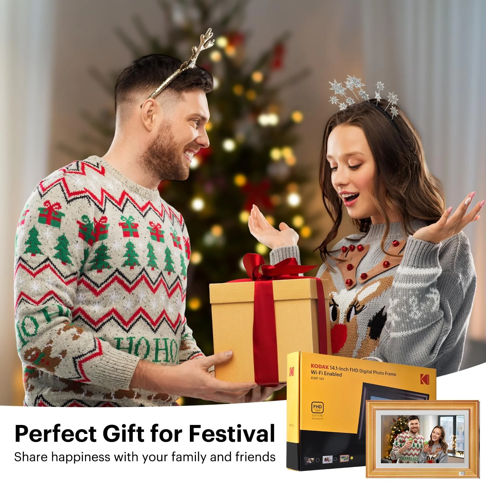 Цифровая фоторамка KODAK 14.1 дюйма WLAN Full HD IPS Сенсорная Cloud 32GB, фото №7
