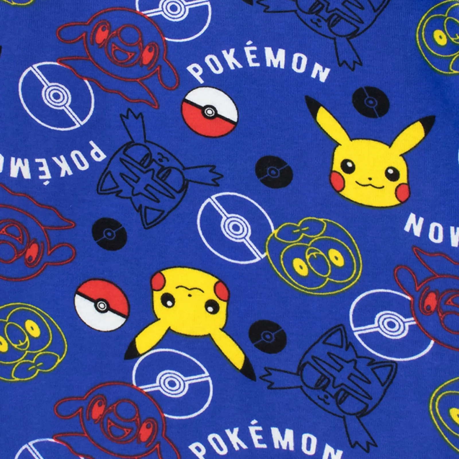 Піжама для хлопчиків Pikachu Pokemon, Slim Fit, синя, фото №3 Піжама для хлопчиків Pikachu Pokemon, Slim Fit, синя, фото №3