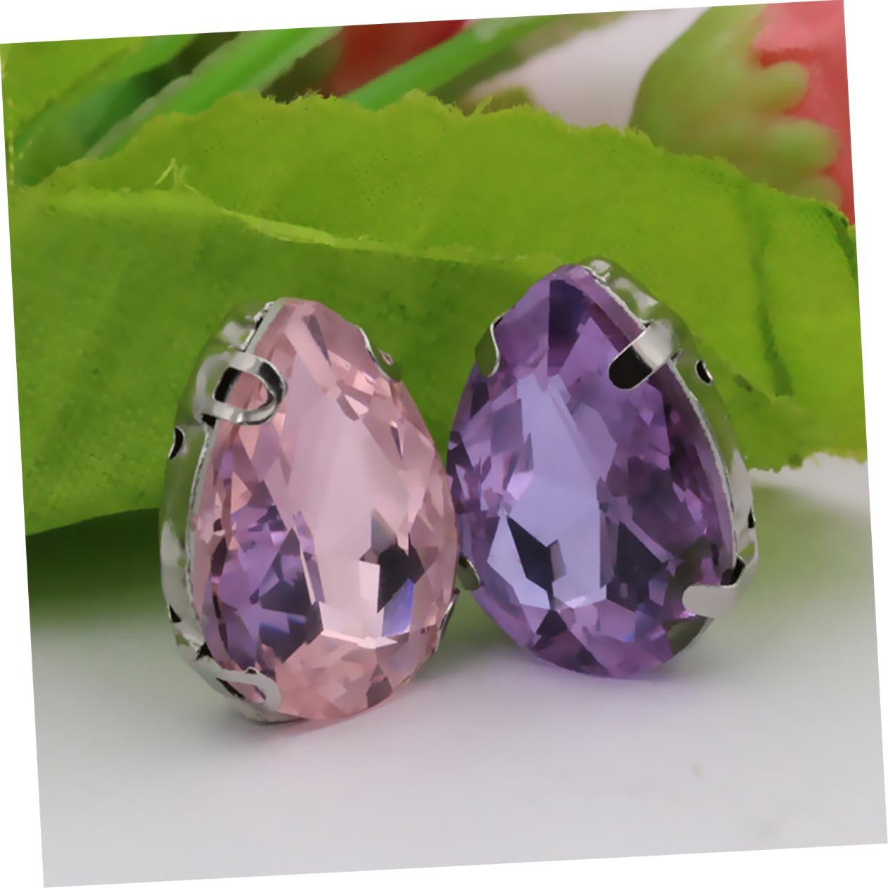 Стразы Стеклянные Водопад 50 шт. Смешанные цвета, фото №6