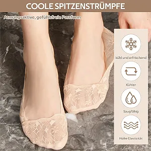 Балетки носки женские кружевные, 35-39 synthetic.ua - Фото 1