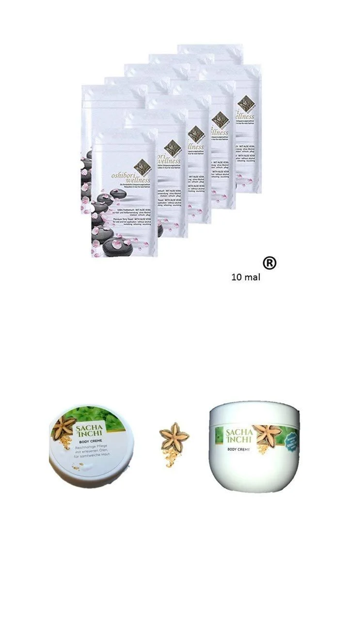 Подарунковий набір до Дня матері Серветки Terry Cloth Oshibori Wellness + Крем для тіла Sacha Inchi 10 шт, фото №1 Подарунковий набір до Дня матері Серветки Terry Cloth Oshibori Wellness + Крем для тіла Sacha Inchi 10 шт, фото №1