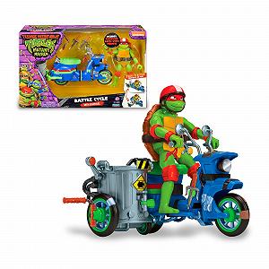 Фигурка, Ninja Turtles, CAOS Mutante, Рафаэль, мотоцикл с боевой функцией - Фото 1