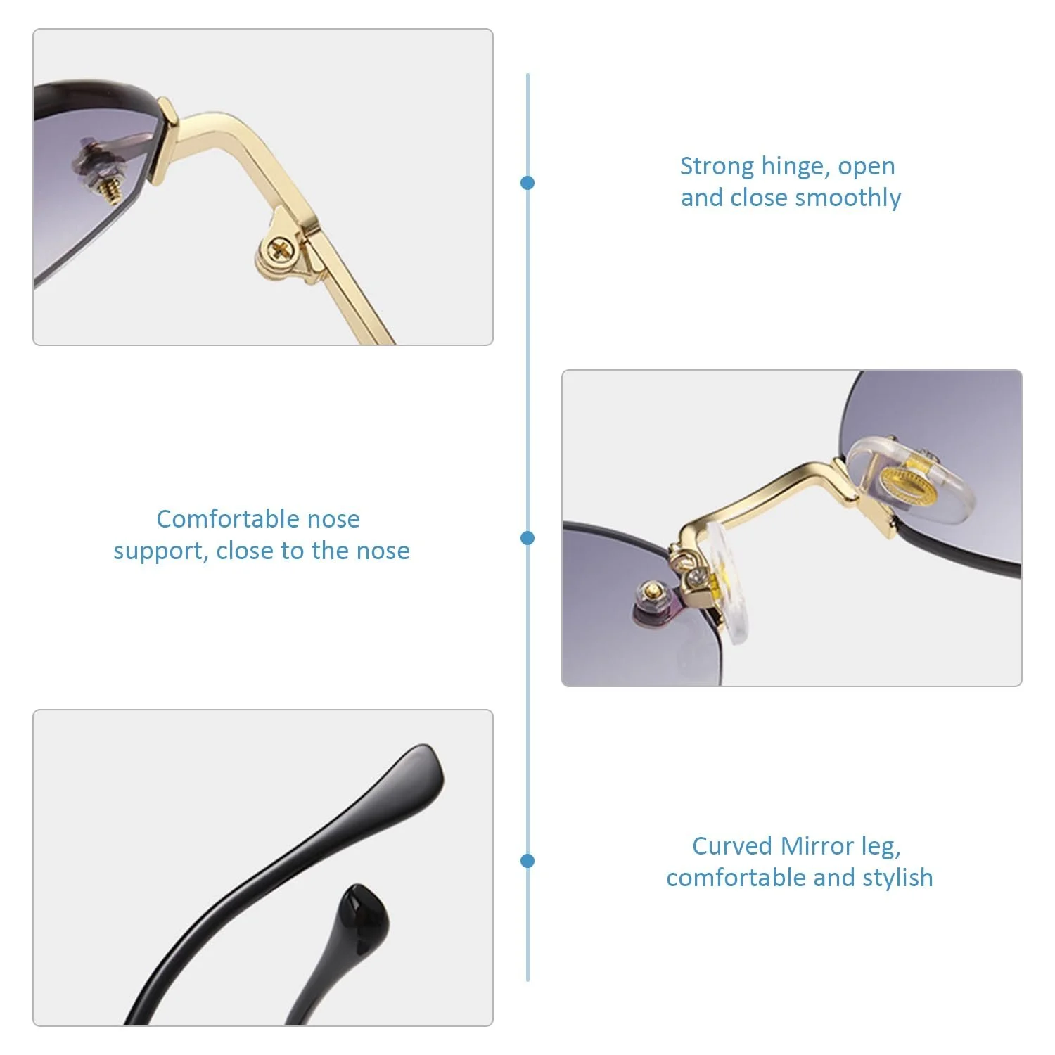 Солнцезащитные очки серые YSJCHEBS 2, фото №3