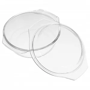 Форма для запекания стеклянная с ручками и крышкой термостойкая прозрачная - Фото 1