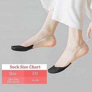 Невидимые носки flintronic Ice Silk без скольжения, женские носки, которые не видно, с нескользящим силиконом, дышащие носки Ice Silk для лоферов, кроссовок, туфель на плоской подошве, туфель-лодочек synthetic.ua - Фото 1