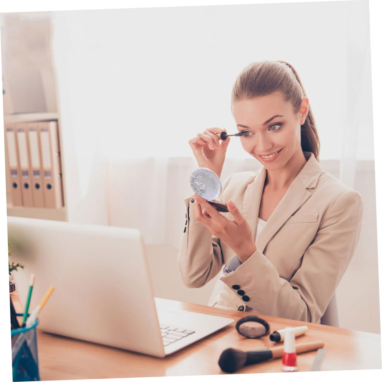 Ручное зеркало Angoily Pack of 20 Quicksand Make-Up Mirrors, фото №3 Ручное зеркало Angoily Pack of 20 Quicksand Make-Up Mirrors, фото №3