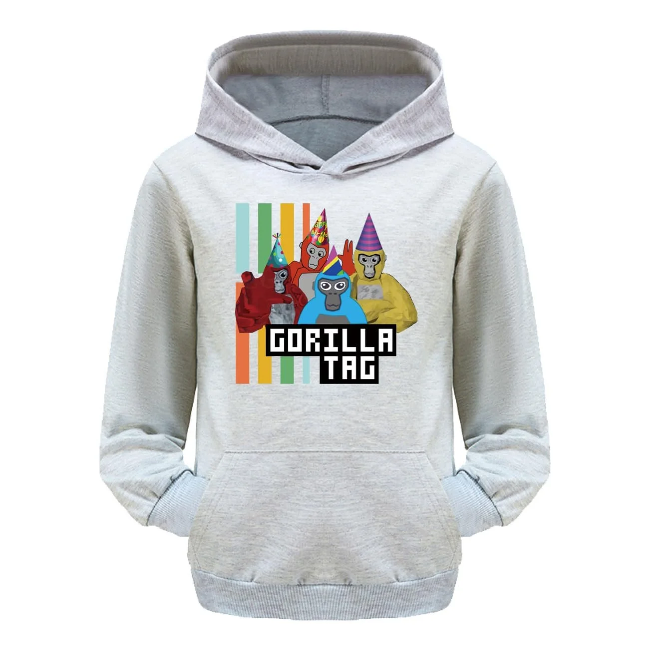 Толстовка TBNRFrags Gorilla Day 3D для мальчиков, детский топ с длинными рукавами, мультяшный пуловер с карманом, графический свитшот, фото №1 Толстовка TBNRFrags Gorilla Day 3D для мальчиков, детский топ с длинными рукавами, мультяшный пуловер с карманом, графический свитшот, фото №1