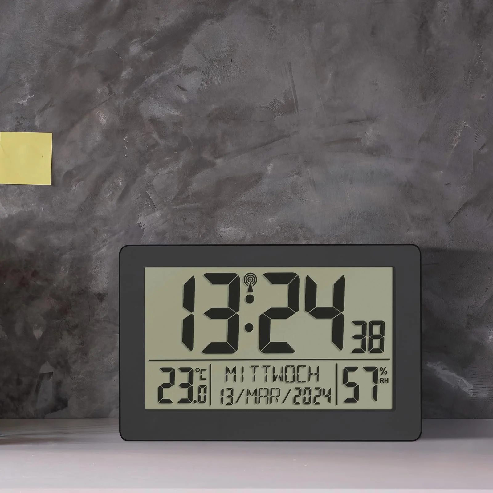 Цифровий радіокерований годинник TFA Dostmann 60.2557.01 з кімнатним кліматом та підсвічуванням, фото №7