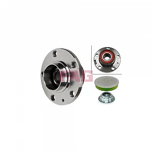 Комплект підшипника маточини Schaeffler FAG 713 6104 90 для AUDI SEAT SKODA VW, задня вісь - Фото 1