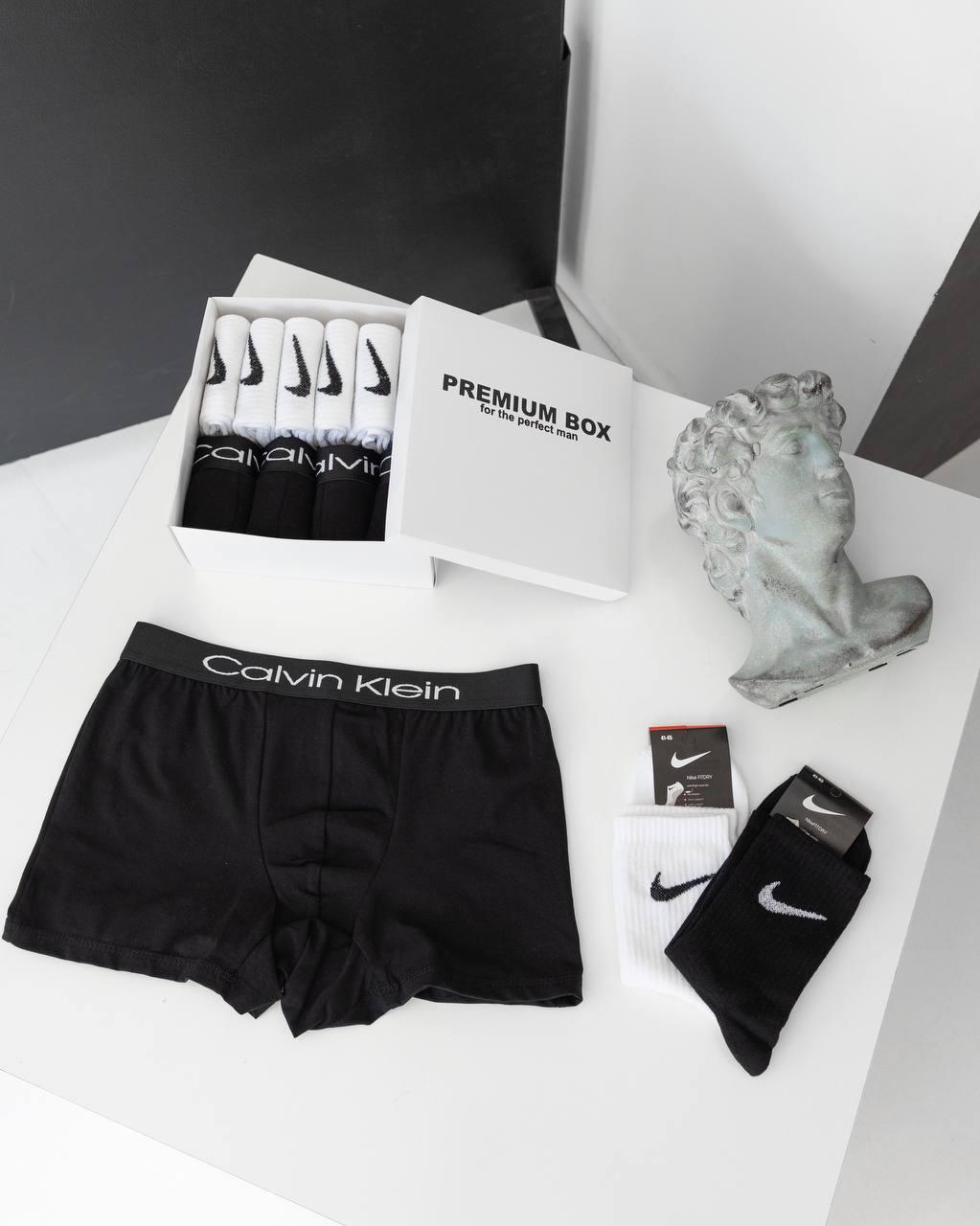 Комплект мужского белья 4 штуки 6 пар высоких носков Calvin Klein мужские трусы боксеры набор мужских, фото №1 Комплект мужского белья 4 штуки 6 пар высоких носков Calvin Klein мужские трусы боксеры набор мужских, фото №1