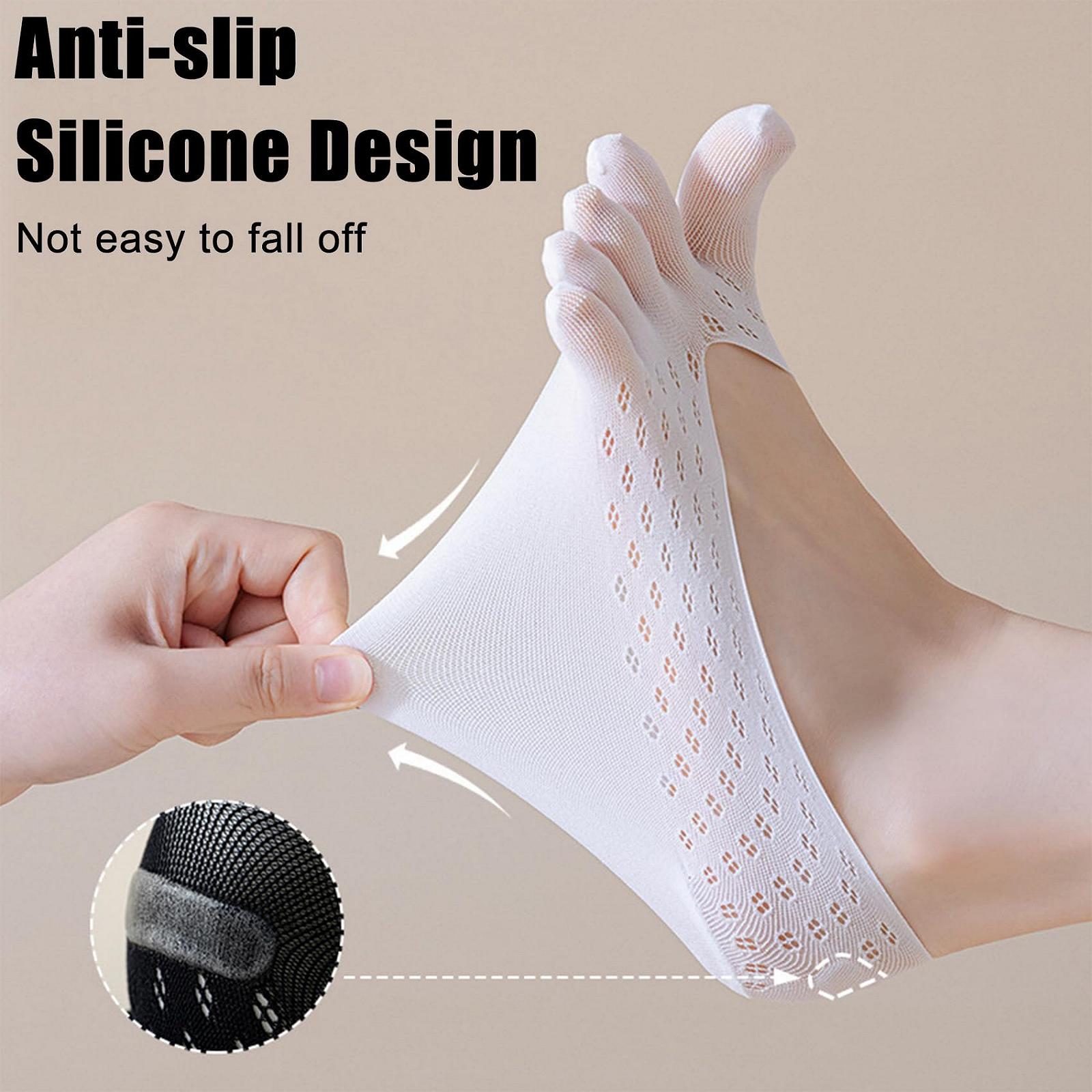 Носки с пальцами 5 пар, Женские носки для тренировок, Нескользящие дышащие носки, Предотвращают тесноту пальцев, Один размер, 5 цветов, фото №2