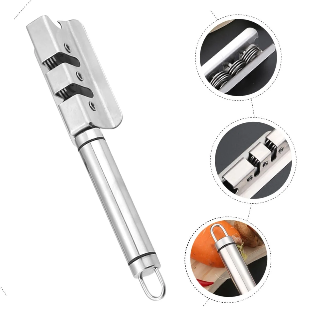 Точилка для ножів ERINGOGO Edelstahl ергономічна з подвійною лінією заточування, фото №9