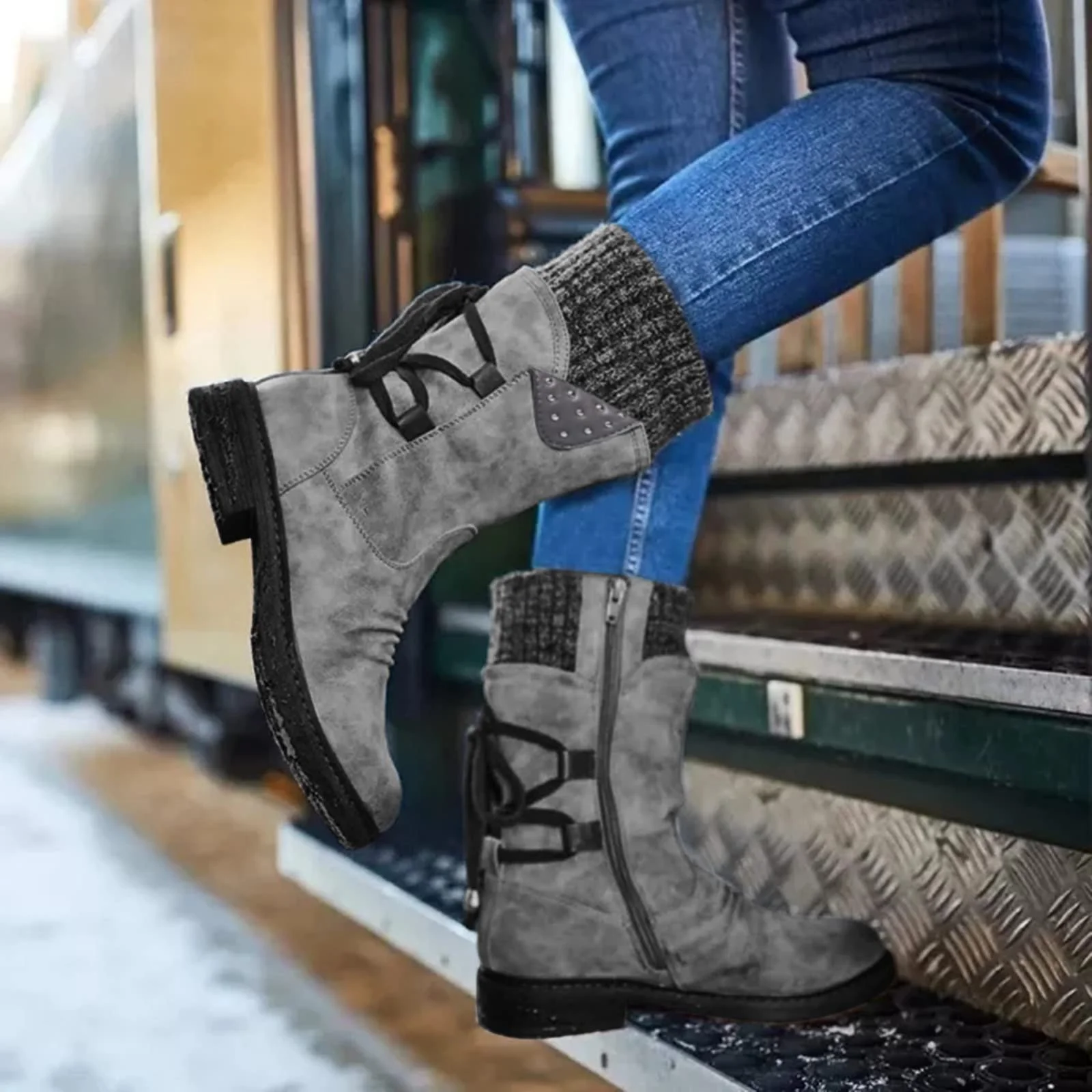 Чоботи без каблука, фото №3