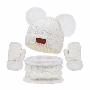 Шапка Дитяча В'язана Тепла М'яка - Фото 1