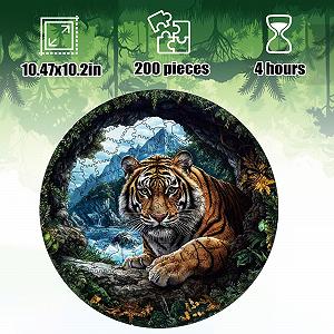 Пазл Деревянный Животные 200 элементов 5 мм - Фото 1