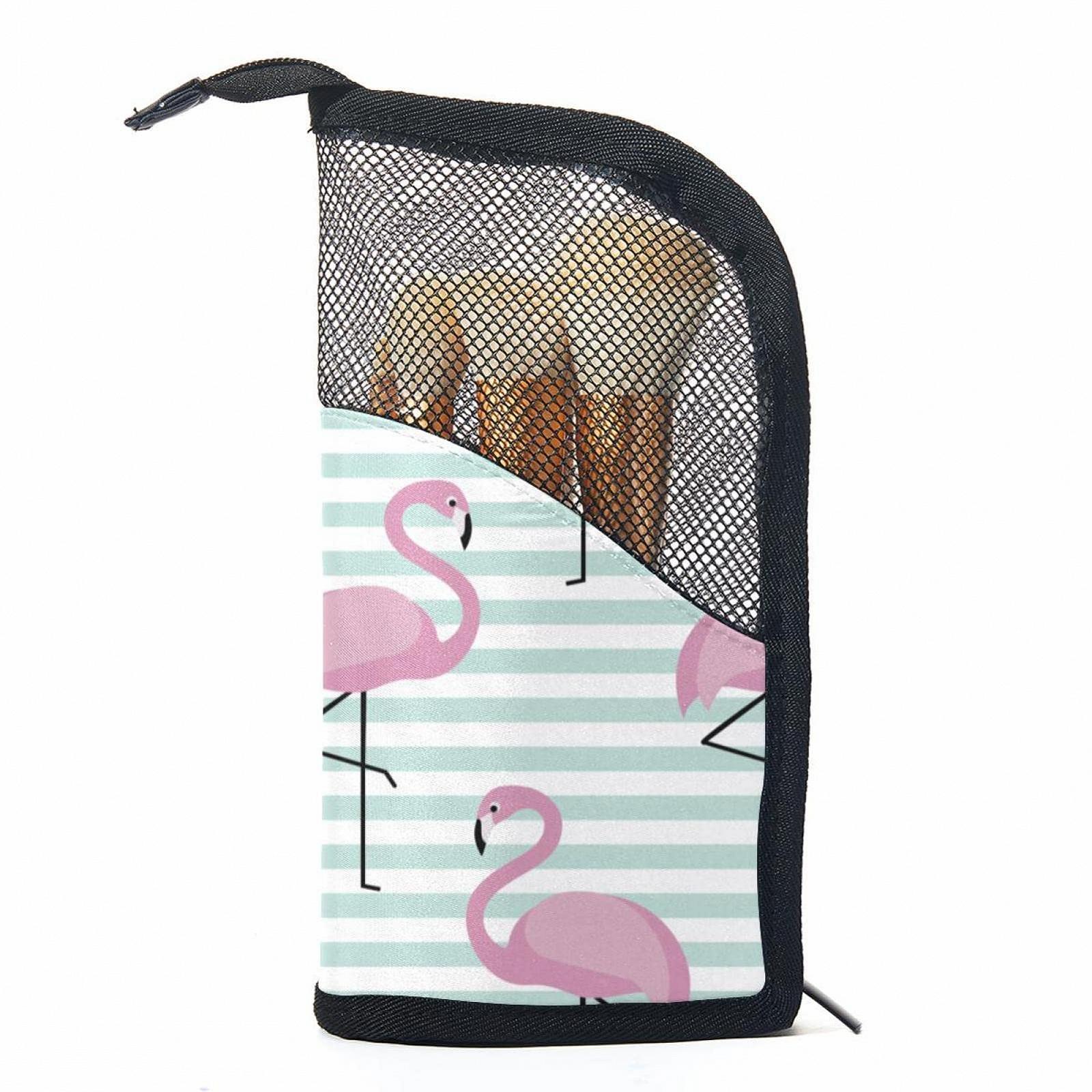 Набор кистей для макияжа с органайзером Flamingo и Streifen, 12 шт, фото №1