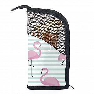Набор кистей для макияжа с органайзером Flamingo и Streifen, 12 шт - Фото 1