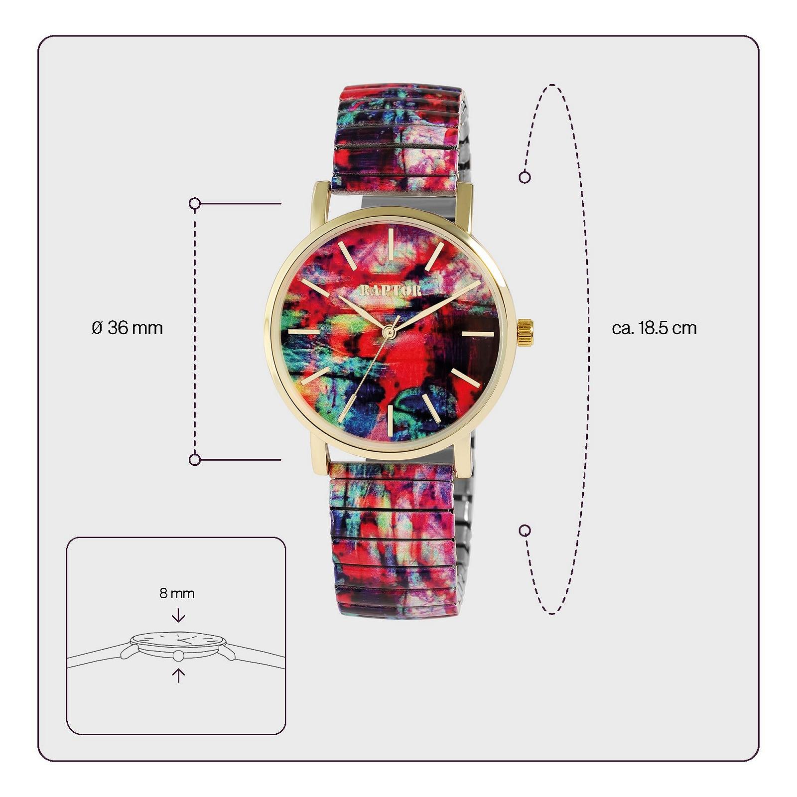 Женские часы Кварцевые Аналоговые Raptor Colorful Edition RA10205, разноцветный, фото №4