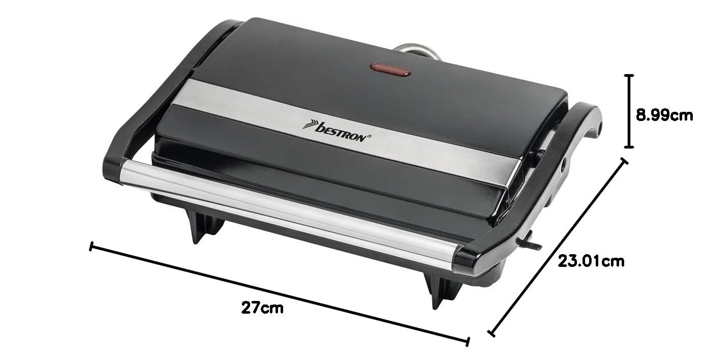 Контактный гриль Bestron APM123Z Электрический 22.5 x 14 cm Черный, фото №8 Контактный гриль Bestron APM123Z Электрический 22.5 x 14 cm Черный, фото №8