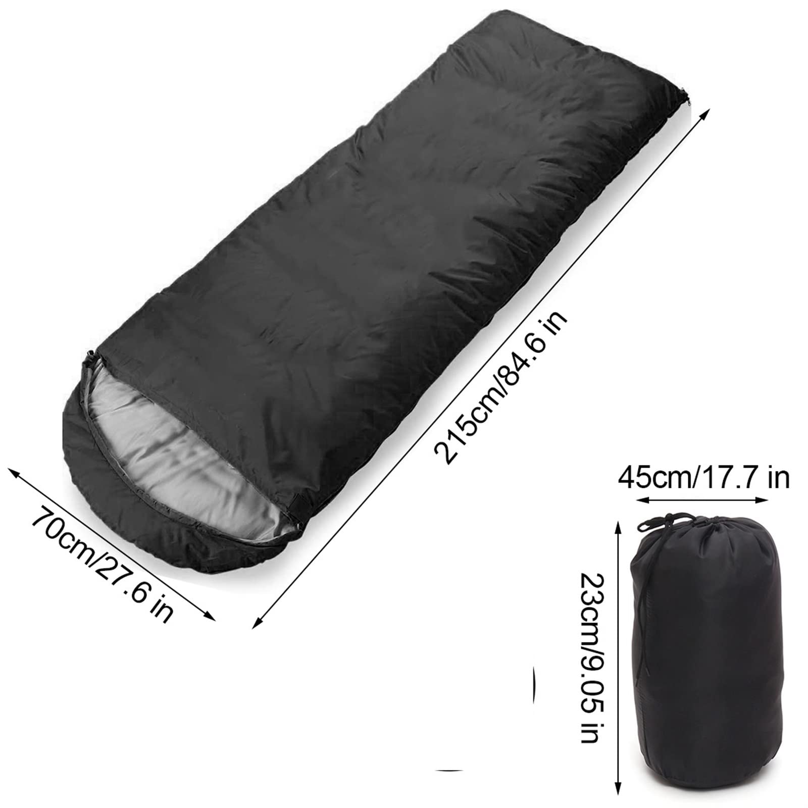 Спальний мішок MYVVKIA Літній Конверт для кемпінгу для дорослих Портативний надлегкий водонепроникний туристичний спальний мішок з капюшоном, фото №3 Спальний мішок MYVVKIA Літній Конверт для кемпінгу для дорослих Портативний надлегкий водонепроникний туристичний спальний мішок з капюшоном, фото №3