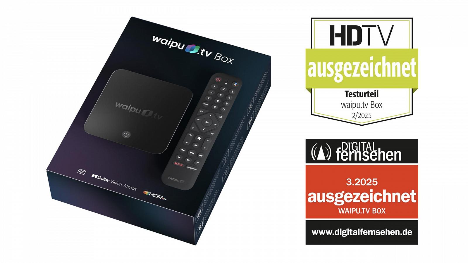 ТВ-приставка waipu.tv Box 4K HDR10+ Dolby Vision Dolby Atmos, фото №3