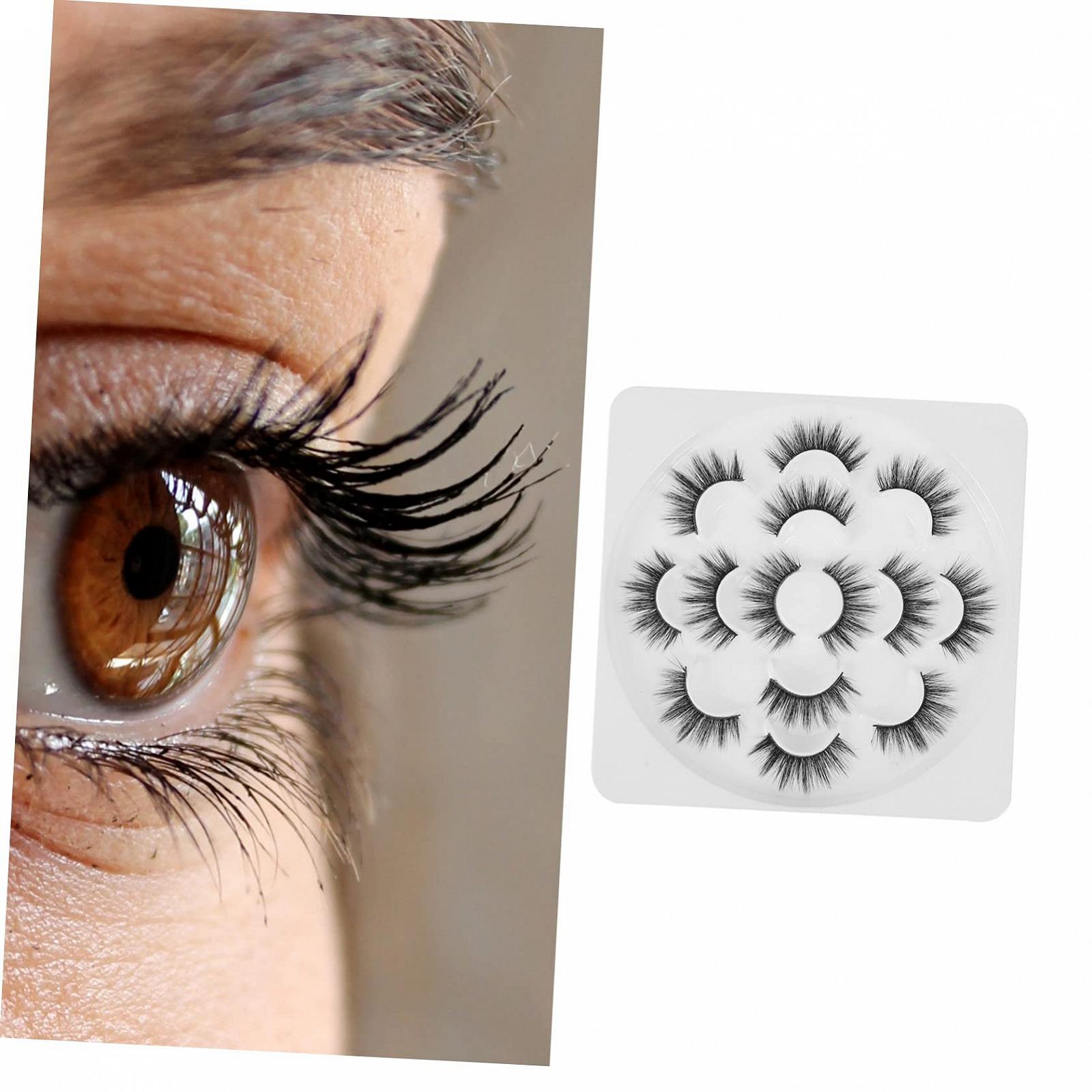 Вії Falsche 14 пар Вії для котячих очей чорні густі штучні, фото №5